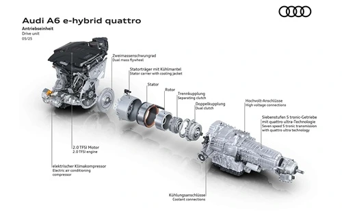 Audi A6 e-hybrid Quattro motor